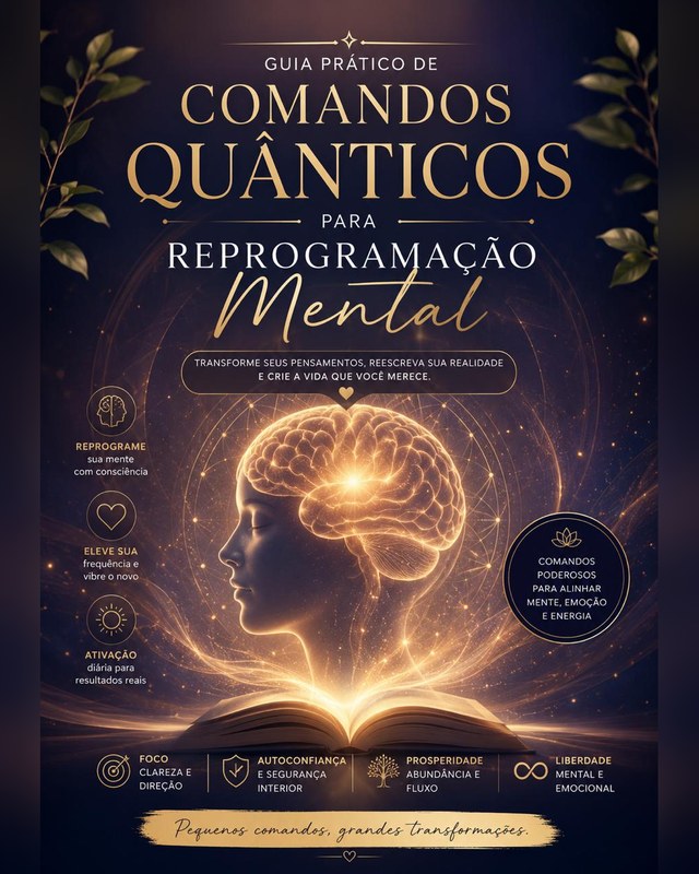 Ebook Comandos Quânticos para Reprogramação Mental